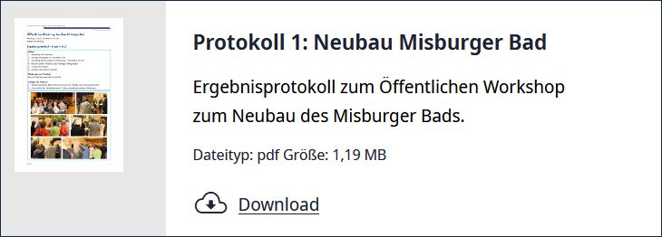 Neubau Misburger Bad --- Protokoll 1 - 21.08.2017