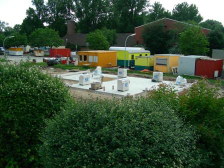 9 - Der Umkleidetrakt vor dem nächsten Bauabschnitt  II