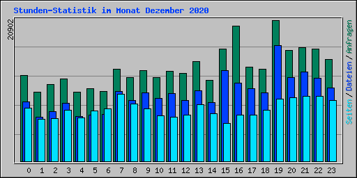 Stunden-Statistik im Monat Dezember 2020