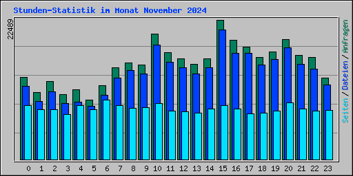 Stunden-Statistik im Monat November 2024