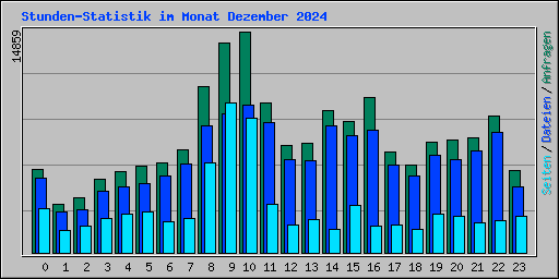 Stunden-Statistik im Monat Dezember 2024