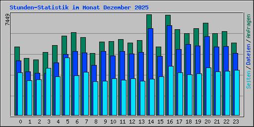 Stunden-Statistik im Monat Dezember 2025