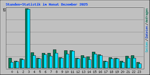 Stunden-Statistik im Monat Dezember 2025